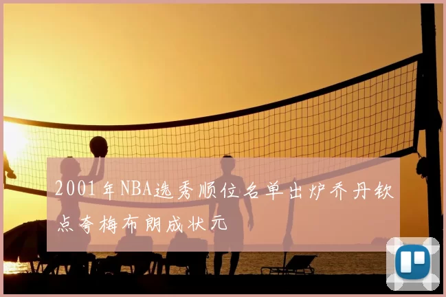2001年NBA选秀顺位名单出炉乔丹钦点夸梅布朗成状元