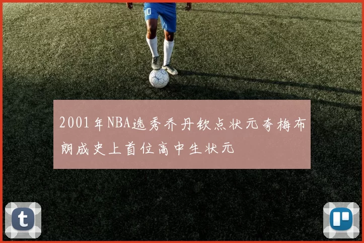 2001年NBA选秀乔丹钦点状元夸梅布朗成史上首位高中生状元